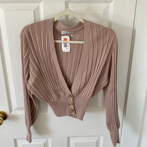 “Pink cloud” cardigan in size x-small